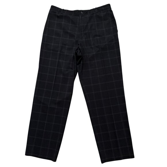 Nike Golf Pants Mens Size 36x32 Dri-Fit Performance Stretch Gray Plaid - Picture 1 of 7